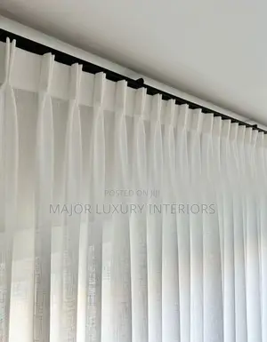 Pleated Turkey ( Inner Curtains) With (Double Curve) Main Curtain