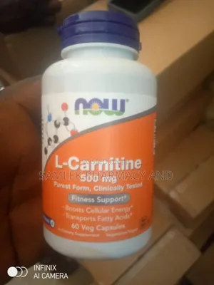Now L-carnitine 500mg, Purest Form, Amino Acid, Fitness Support