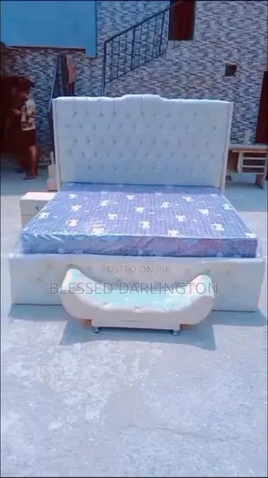 Quality Luxury Cream Colour Bed Frame