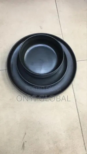 Black Ceramic Dinner Set