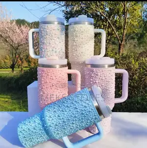 Pearl Bling Tumbler With Straw (Cup)