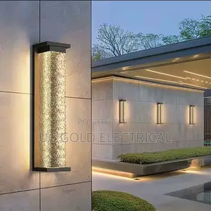 Outdoor Led Wall Light Stainless Steel Water Wave Lamp Ip65 Waterproof