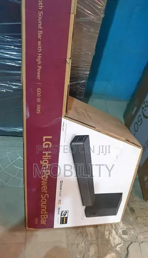 Lg 600watt Soundbar, Model Snh5 Powerful Bass