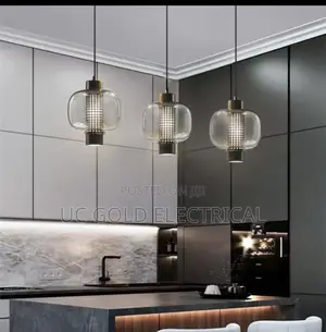 Nordic Minimalist Glass Art Chandelier, Postmoderncreative Living Room