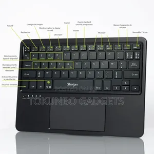 Sharon 4 in 1 Bluetooth Rechargeable Keyboard With Touchpad