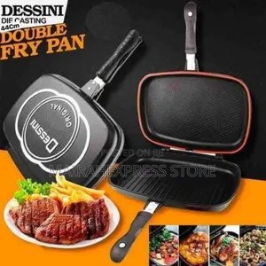 44cm Original Dessini Double Sided Non-Stick Grill Pan