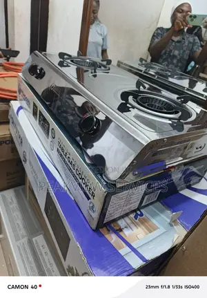 Durable Haier Thermocool Double Gas Burner for Fast Cooking