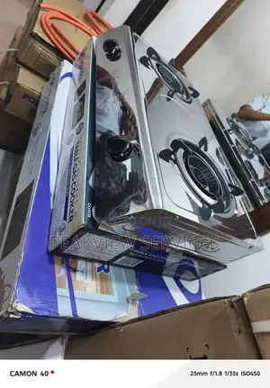 Sleek Haier Thermocool Double Gas Burner for Modern Kitchens