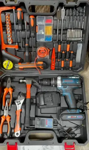 Tools Kit With Battery Screw Machine