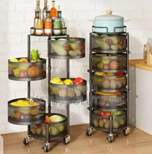 Kitchen And Household Storage Rack Organized