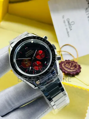 Original Omega Silver Stainless Steel, Chronograph Quartz Watch