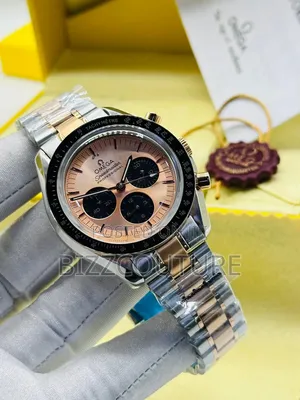 Original Omega Two-Tone Stainless Steel, Chronograph Quartz Watch