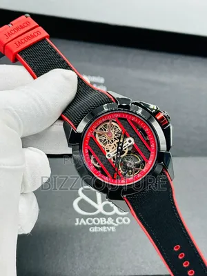 Original Jacob Co Faux Leather Strap, Mechanical Watch