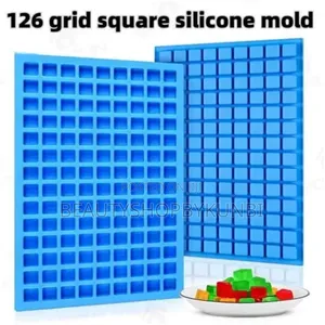 126 Holes Mini Square Silicone Mold for Gummies and Chocolate