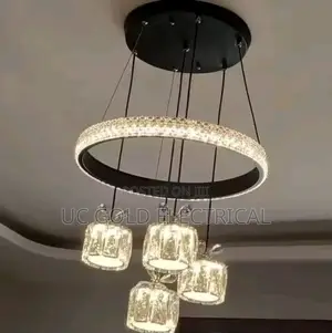 New Restaurant Chandelier Light Luxury Simple Four Crystal Lamp Creat