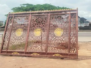 Wrought Iron Laser Pan Gate
