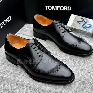 Original Tom Ford Black Brown Oxfords Shoes Collections for Men