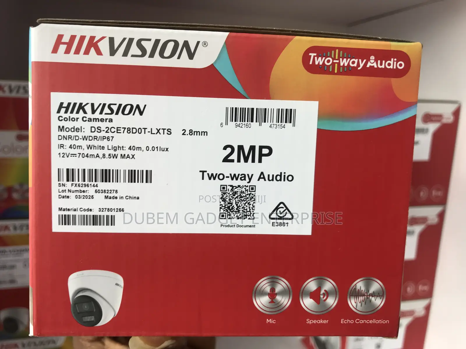 Hikvision Two Way Audio Camera 2mp