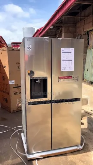 New Lg 674l Inverter Side by Side Fridge Ice Maker Dispenser Warranty