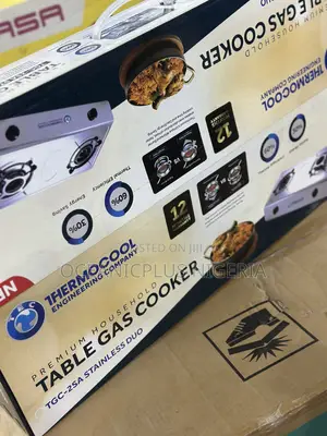 Prefect Fit Thermocool Table Top Gas Cooker Duo | 2hob (Tgc-2sa