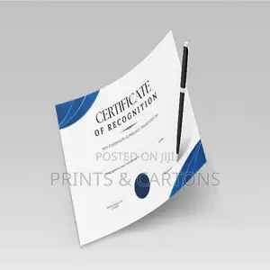 Printed Certificates for Events