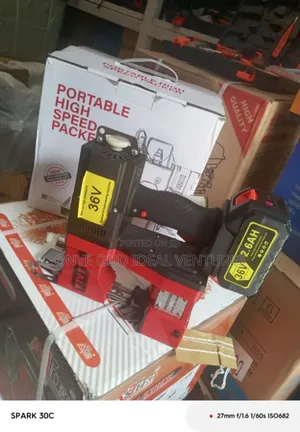 Portable, High-Speed Bag Closer Machine, Cordless