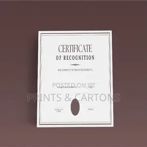 Seminar Certificate Printing
