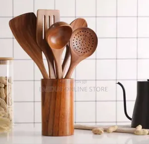 Wooden Cooking Spoon Set of 6pcs