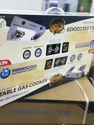 Cook Lite Thermocool Table Top Gas Cooker Duo | 2hob (Tgc-2sa)