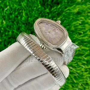 Original Bvlgari Silver Stainless Steel Quartz Watch in Store