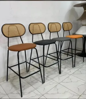 Foreign Barstool With Metal Legs