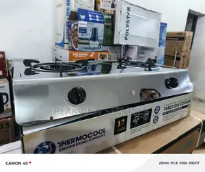 Thermocool Twin Gas Stove – Sleek Kitchen Choice