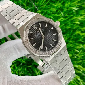 Original Audemars Piguet Silver Stainless Steel Calendar Quartz Watch