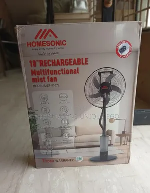 18" Multifunctional Rechargeable Mist Fan