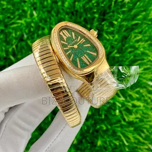 Original Bvlgari Iced Gold Stainless Steel, Quartz Watch