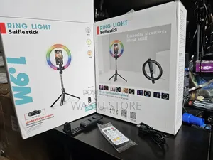 P100-rgb Ring Light Selfie Stick 1.9m