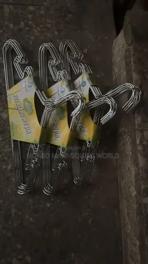 A Pack Of Stainless Steel Clothes Hangers