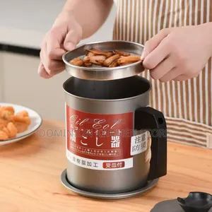 Stainless Oil Filter Storage Pot(2liter )