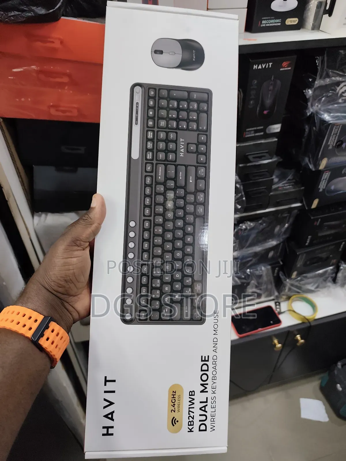 Havit Kb271wb Dual Mode Wireless Keyboard and Mouse