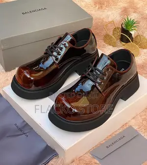 Original Balenciaga Luxury Chunky Sole Derby Shoes