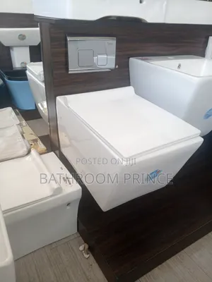 Executive Square White Conceal Water Closet