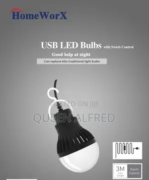 Homeworx Dc 5v Usb Led Light Bulbs With 3 Bulbs Value Pack