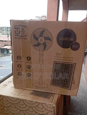 Rechargeable Solar Fan