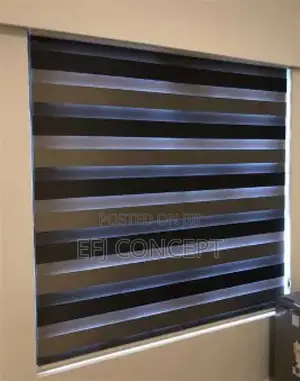 Day And Night Window Blind - Lovley Attractive Blue Line Pattern