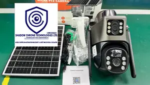 360° Outdoor Solar Camera With Motion Detection,Siren & Mobile Alerts