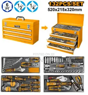 132pcs Industrial Hand Tool Chest Set