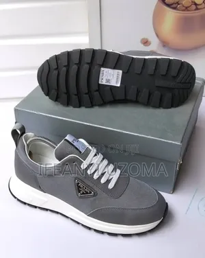 Prada Milano High Quality Ash Color Sneakers Shoe