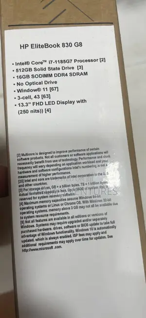 New Laptop HP EliteBook 830 G8 16GB Intel Core i7 SSD 512GB