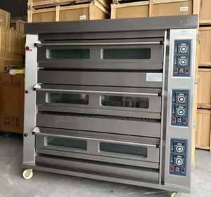 Industrial Gas Ovens 3 Deck Half Bag Bakery