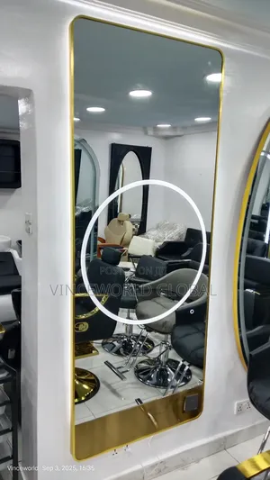 Latest Design Salon Mirror With Front and Side Led